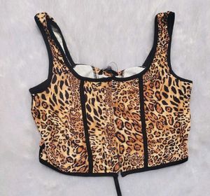 Leopard Print Corset Top