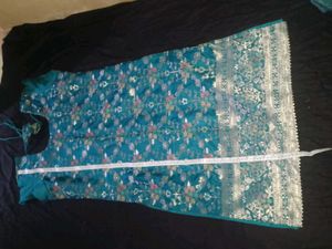 Teal Kurta Set with Dupatta