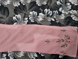 Elegant Pink Kurta with Embroidery