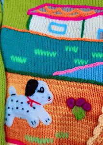 Vintage Embroidered Kids' Cardigan