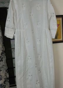 Women's Sangria White Kurti Set