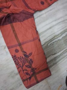 Stylish Checked Kurta with Buttons