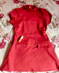 Retro Red Mini Dress