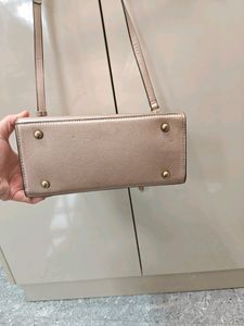 Dune London Metallic Nude Bag
