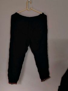 Embroidered Black Kurta