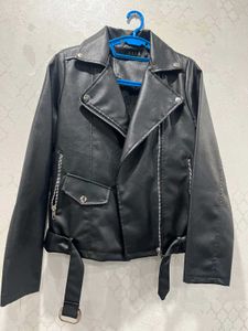Black Faux Leather Biker Jacket🖤