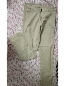 Off White Formal Pant For Ladies