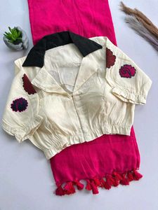 Designer Saree with Embellished Blouse