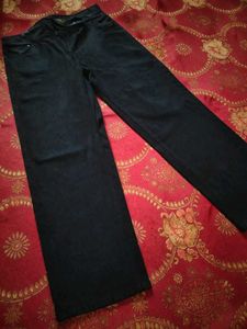 High Waisted Black Wide Leg Jeans