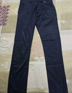 Peter England Black Casual Pants