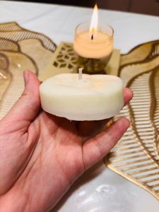 Moon Face Candle