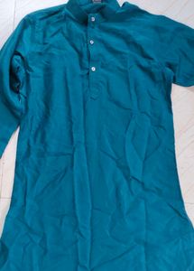 Men's Teal Kurta Set with Nehru Jacket