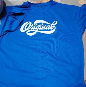 Blue 'Original' Graphic T-Shirt