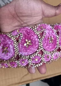 Velvet Flower Saree Lace