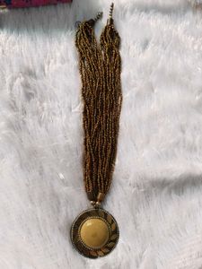 Bohemian Beaded Pendant Necklace
