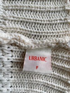 Cream Cable Knit Button-Up Cardigan