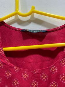 Printed Kurta with Unique Button Detail