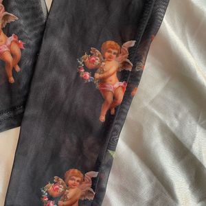 Sheer Cherub Print Top