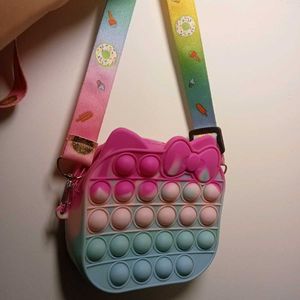 Cute Pop-It Hello Kitty Crossbody Bag