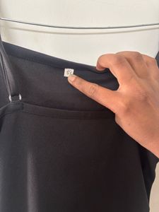 Sleek Black Spaghetti Strap Dress