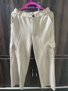 Women's Beige Cargo Pants