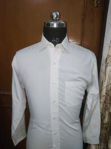 Classic White Striped Dress Shirt