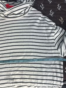 George Striped Turtleneck Long Sleeve Top