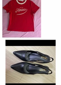 Red "Athletic" Graphic T-Shirt