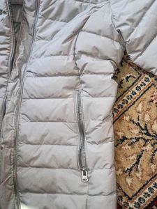 Lightweight Padded Grey Jacket with Hood