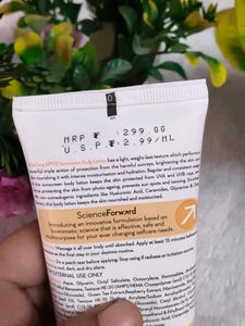 WishCare Sunscreen Body Lotion SPF50, In-Vivo Test