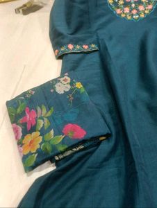 Embroidered New Aline kurta set