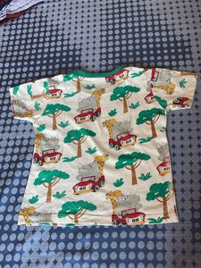 Cute Safari Print Shorts Set