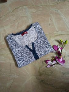 Floral Print Kurta