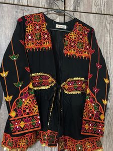 Embroidered Black Ethnic Jacket