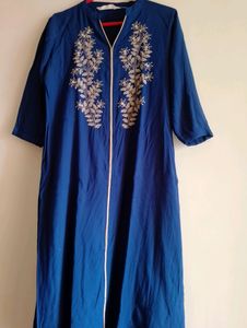 Womens Long Blue Kurti