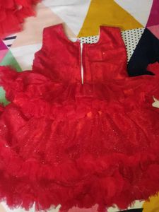 2 Beautiful Red Party Dress for Girls