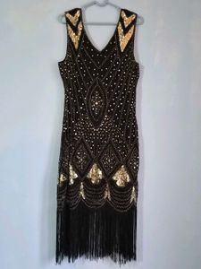 Sparkling Sequin Flapper Dress