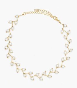 Real Pearl Choker Neck Chain Gold Plated