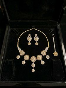 Elegant rhinestone jewellery set✨