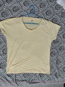 Yellow V-Neck Tee Brand New