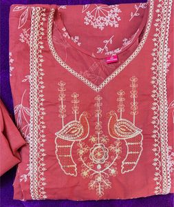 Elegant Pink Floral Kurta Set