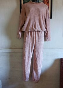 Cozy Pink Plush Pajama Set