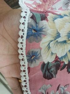 Beautiful Pink Floral Kurta Set