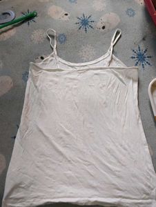Cream Spaghetti Strap Camisole Top