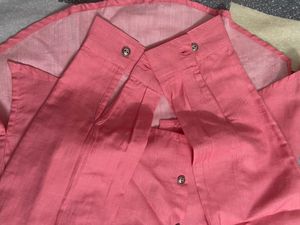 Pink High Low Girls Shirt With High Waist Pant Black