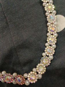 Sparkling Pearl and Crystal Necklace