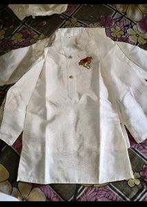 New  kids Elegant White Kurta Set