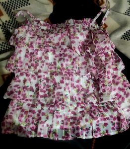 Floral Ruffle Cami Top