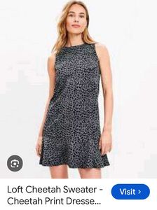 Leopard Print Sleeveless Mini Dress
