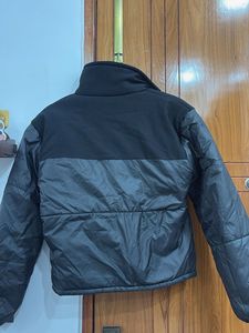 crop  Black Puffer Jacket